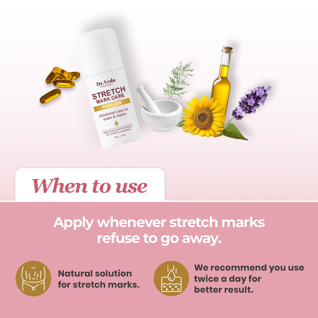 Stretch Mark Care Roll On by Dr.Veda
