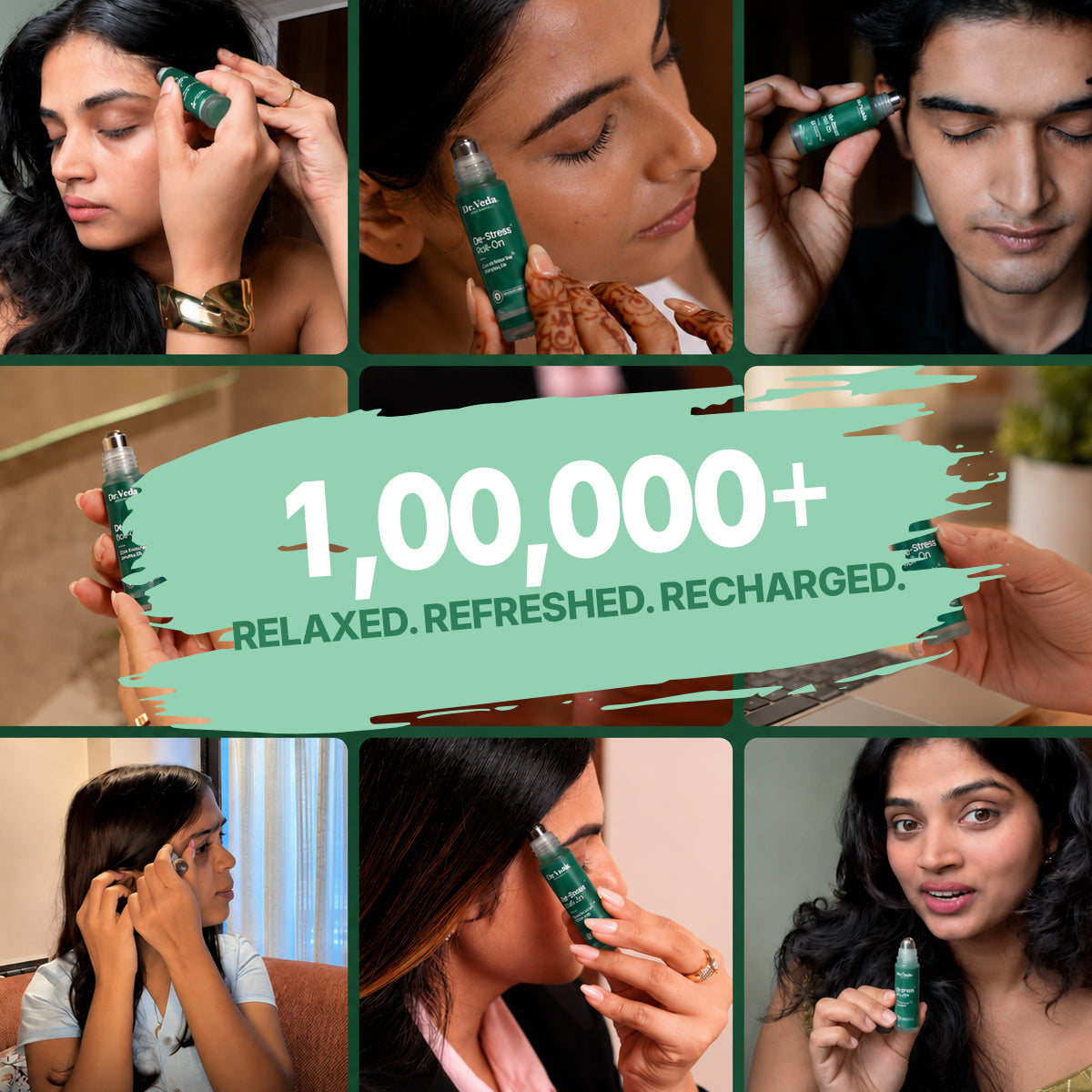 De-Stress & Focus Roll-On By Dr.Veda