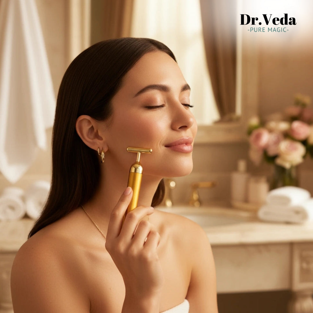 Dr.Veda 24K Gold Electric Facial Massage Roller