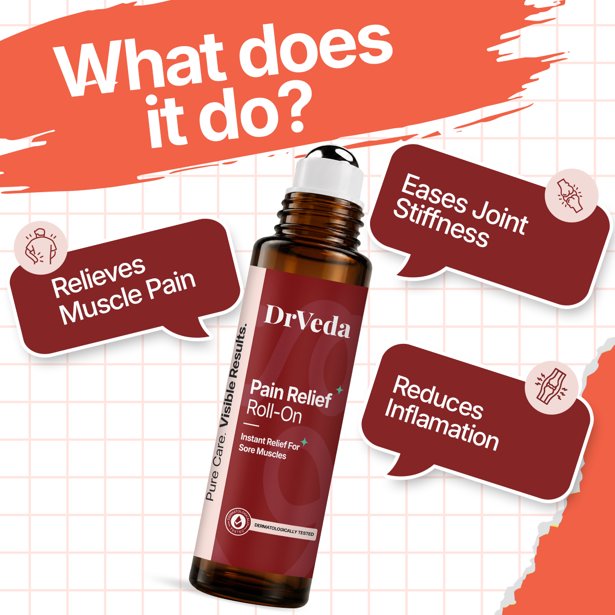 Pain Relief Roll-On By Dr.Veda