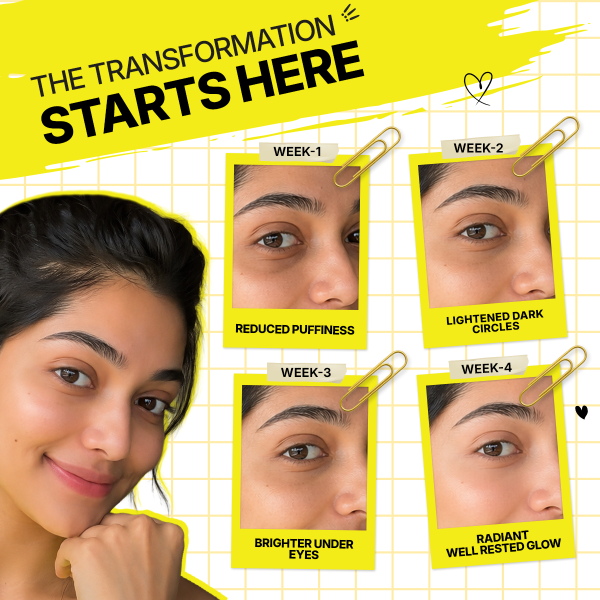 Under Eye Care Roll-On By Dr.Veda for Dark Circles, Puffiness & Fine Lines