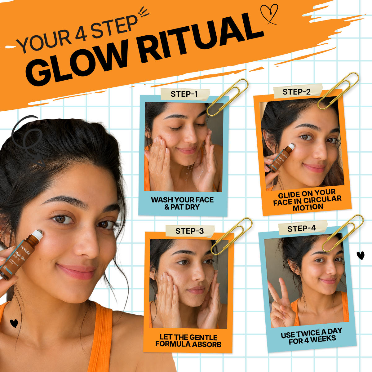 Magic Glow Roll-On By Dr.Veda for Acne, Acne Scars, Pigmentation & Dark Spot Reduction