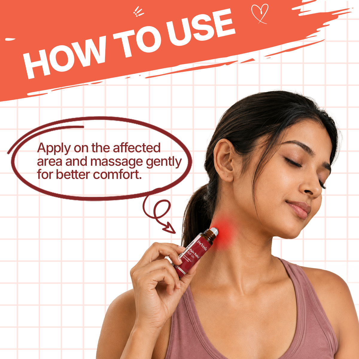 Pain Relief Roll-On By Dr.Veda