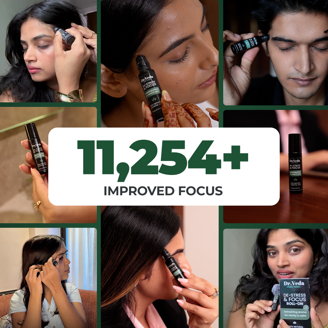 De-Stress & Focus Roll-On By Dr.Veda