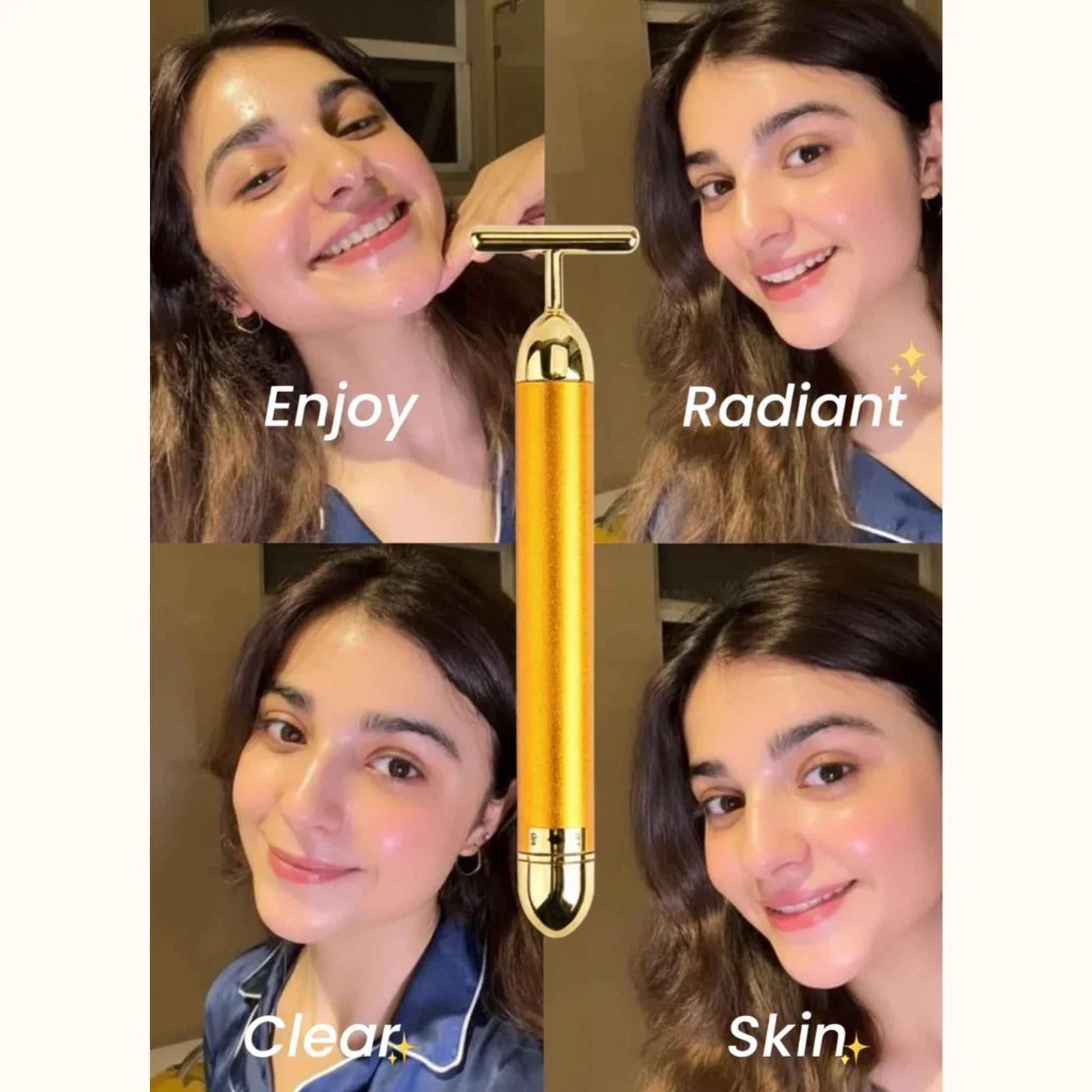 Dr.Veda 24K Gold Electric Facial Massage Roller